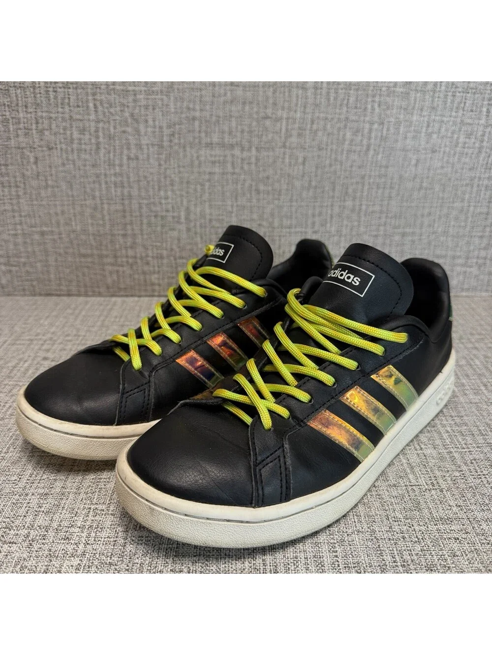 Adidas Shoes Women’s Size 7.5 Black Leather Neo Sneakers